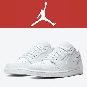 Jordan 1 Low 'Triple White' - Size 5Y